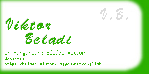 viktor beladi business card